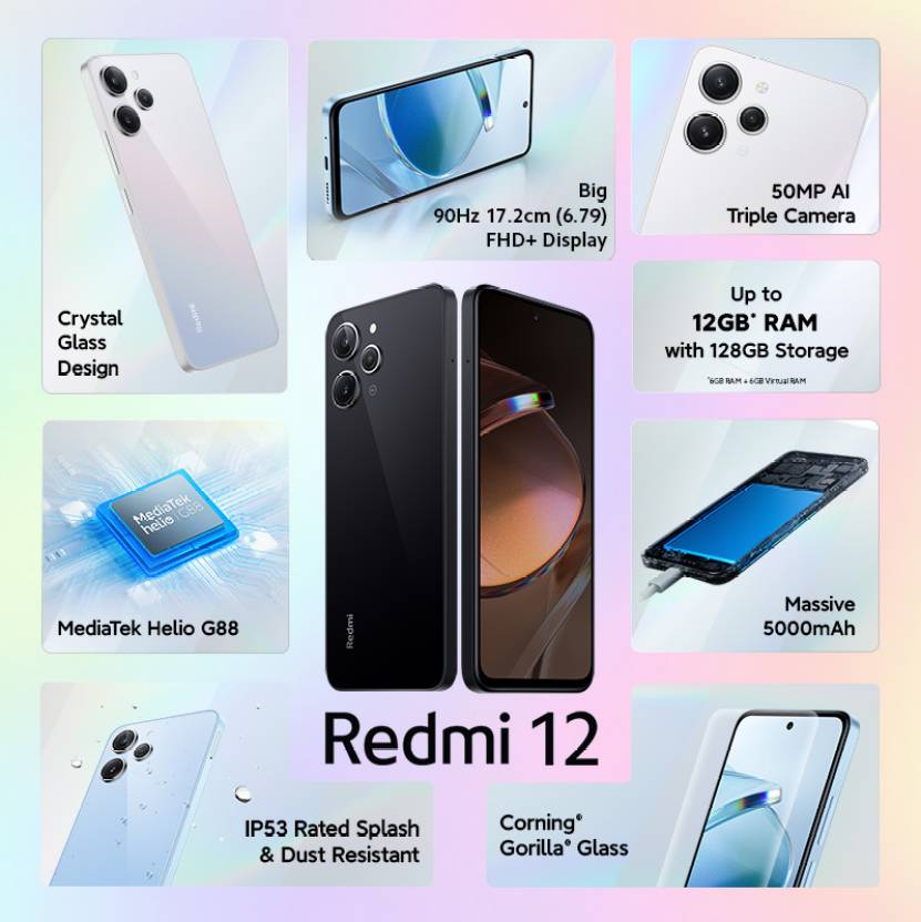 Redmi 12 8/256GB Price in Nepal - Pokhara Mobile Store